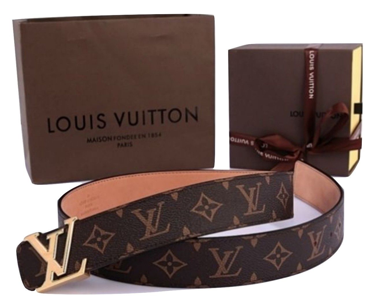 мъжки колан Louis Vuitton спортно елегантен модел за дънки панталон