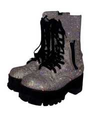 Ghete Billionaire Bling Pocket Combat Boots