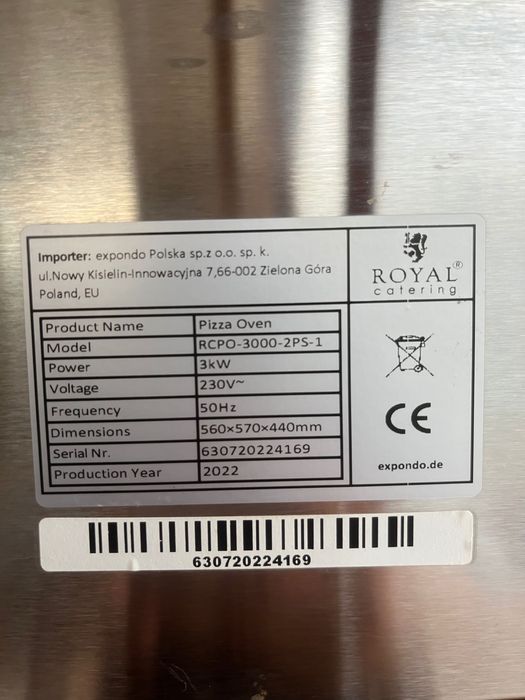 Cuptor pizza folosit scurt timp fara ambalaj original