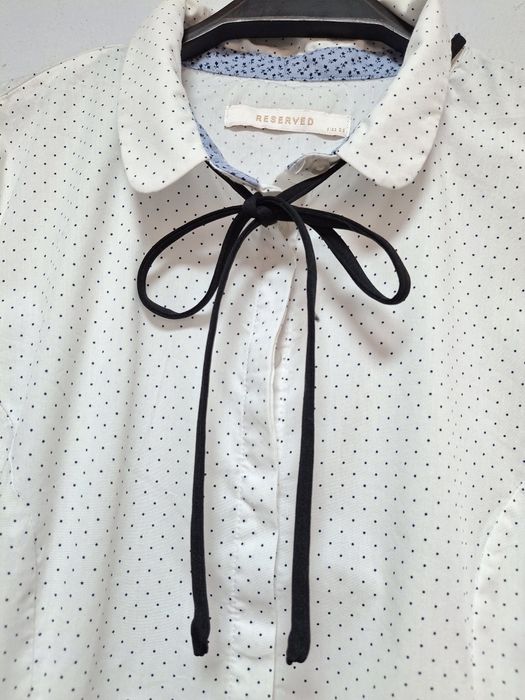 Риза бяла на точки. За училище.р36С