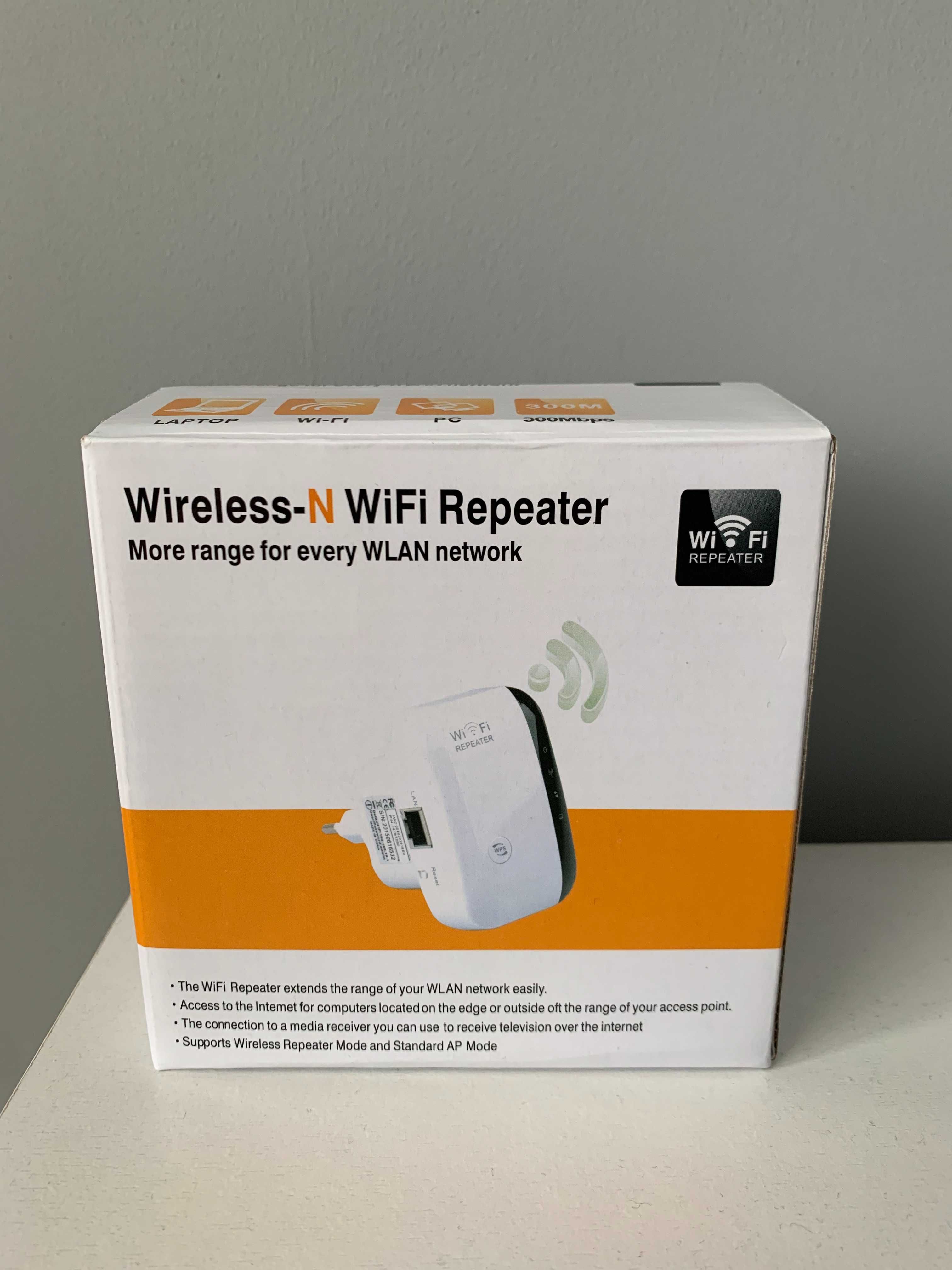 Безжичен интернет усилвател Wireless-N WiFi Repeater, 300 mbps,