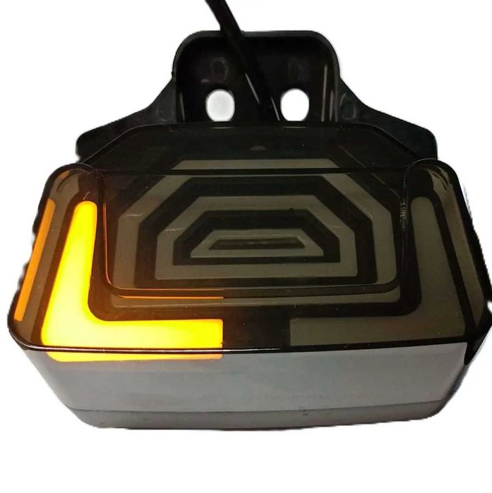 Стоп за мотор с вградени мигачи и стойка за номер