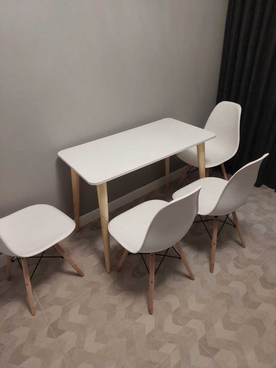 Стол стул кухонный в стиле loft, Ikea, Eames. Комплект 4 стула и стол