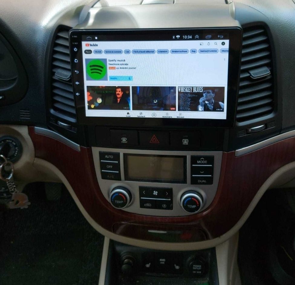 Navigație Android dedicata Hyundai Santa Fe 9 inch GPS Youtube Maps BT