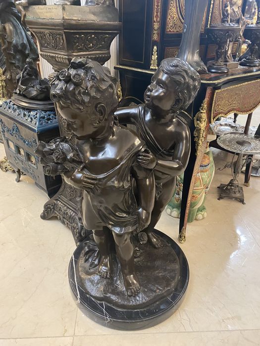 Statueta bronz masiv/ A.Moreau