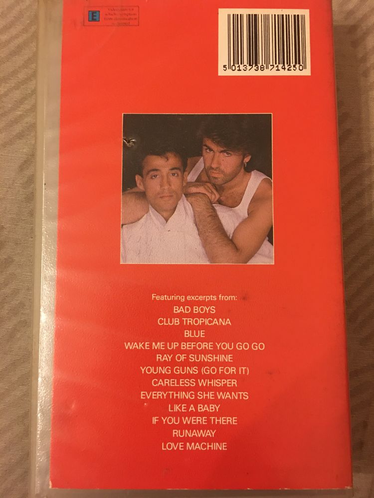 WHAM George Michael Rare VHS Видео Касета Rare Оригинал