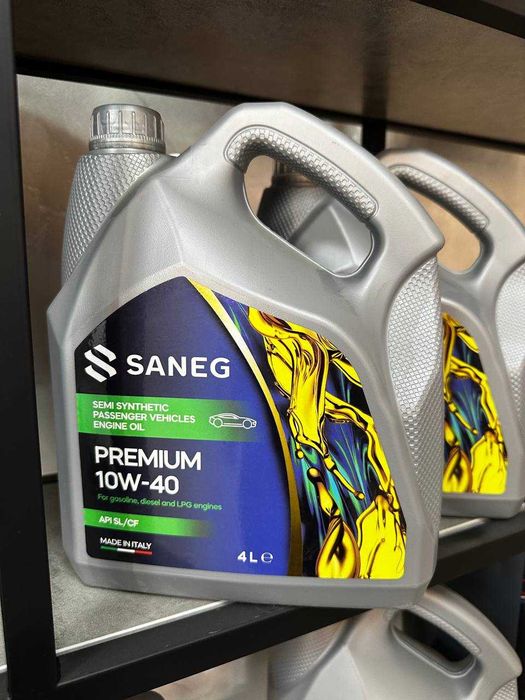 моторное масло SANEG Premium 10w40 производство Италия(Бари)