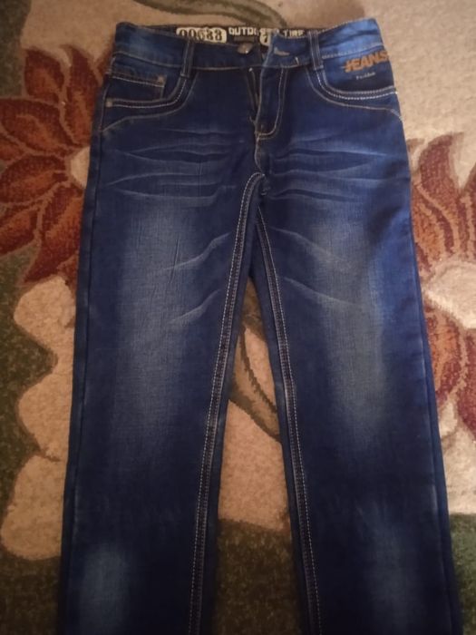 Джинсовые брюки на мальчика (утеплённые)