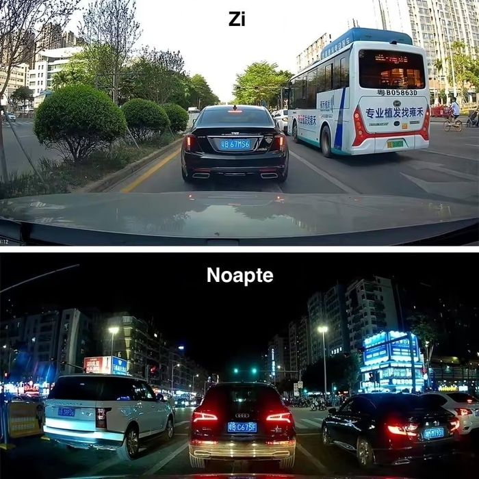 Camera Auto de Bord, Full HD 1080P, NightVision, Vizualizare telefon