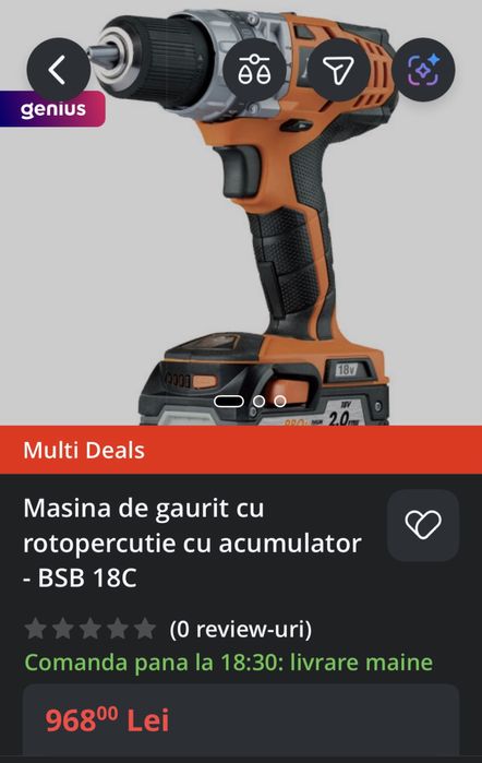 Bormasina AEG BSB 18C | Baterie 4.0 | Pro Lithium Ion | Autofiletanta