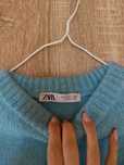 Pulovar gros albastru Zara