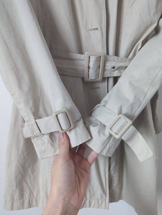 Trench bej căptușit