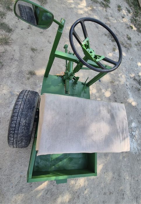 Remorca cu volan pentru motocultor