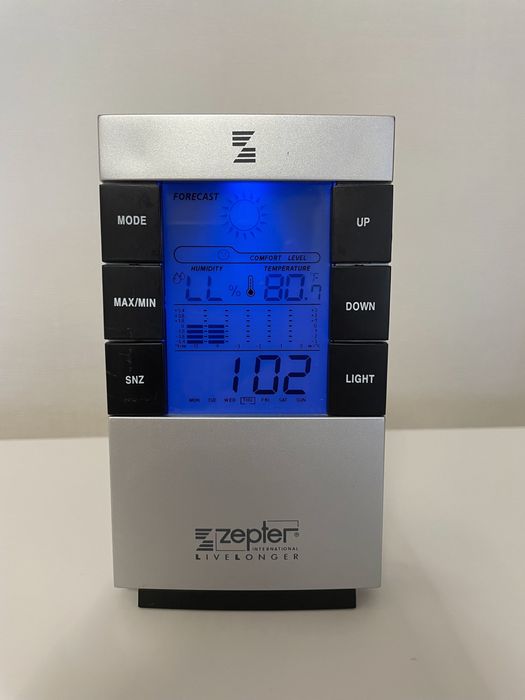 Zepter оригинал часы с подсветкой настольные