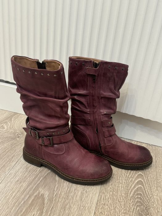 Детские кожаные новые сапоги