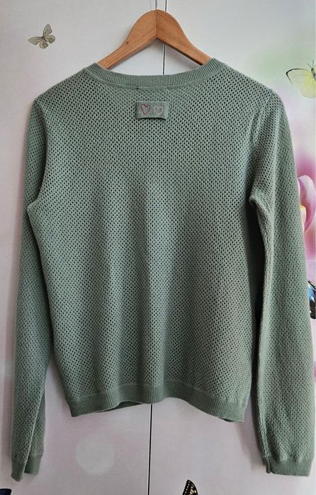 Pulover superb blend lana+vascoza+casmir, super moale, fin marimea M