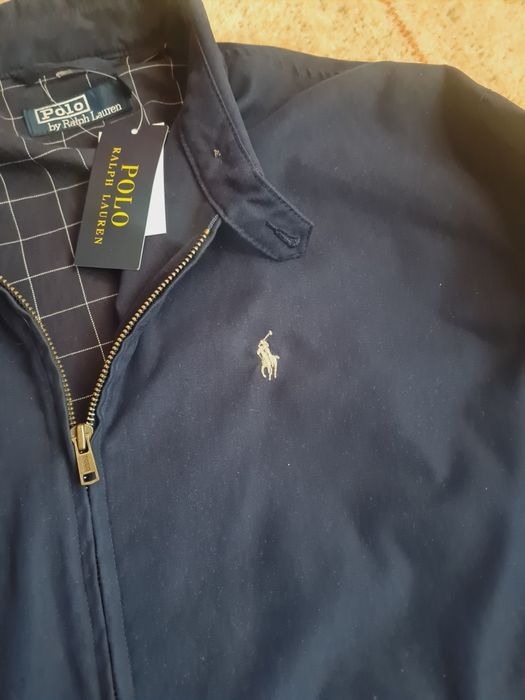 Geaca Ralph Lauren  albastru + bej windbreaker marimea L