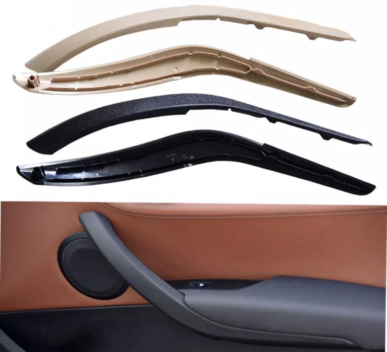 Set manere interior pasager sofer gri bej negru silver crom Bmw X1 E84