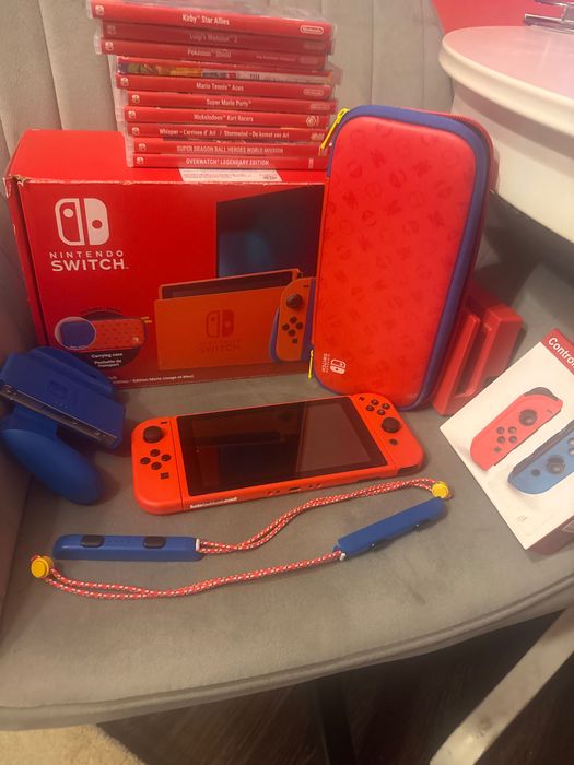 Nintendo Switch editie limitata Mario Ted Blue edition