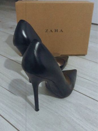 Pantofi piele naturala, 37, brand Zara