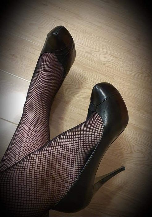 Pantofi cu toc, piele, 37