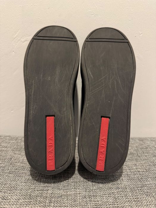 Prada Sports Black Patent Leather Lace.