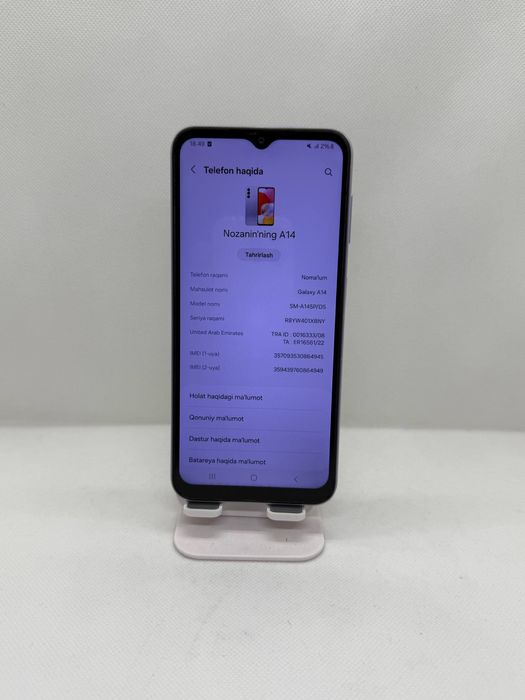 Samsung A14 sotiladi korobka dokument bor