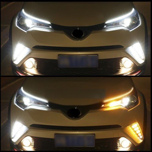 НОВИ Лед LED DRL Ленти за дневни светлини с плавен бягащ мигач Лайтбар