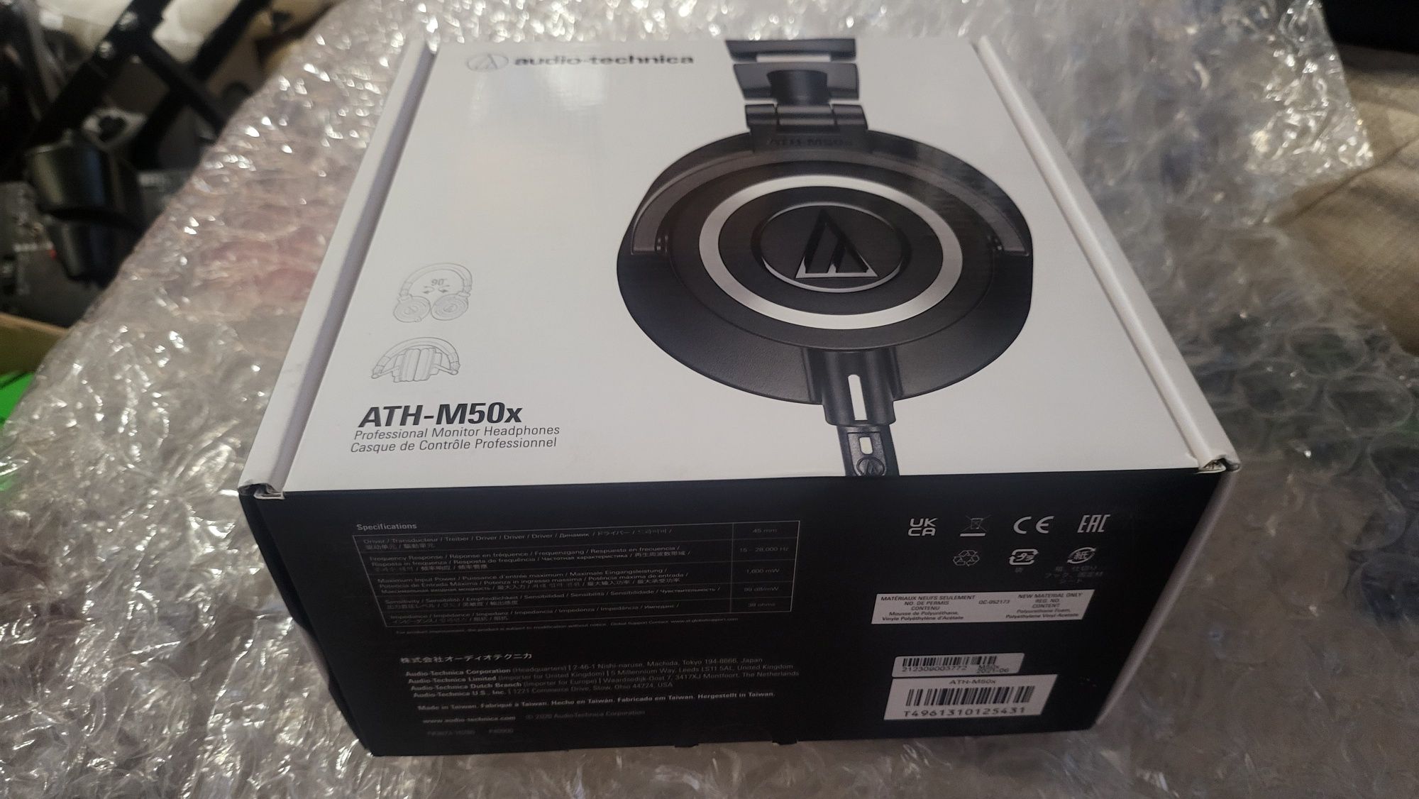 Нови Професионални Студиини слушалки Audio-Technica - ATH-M50X, черни