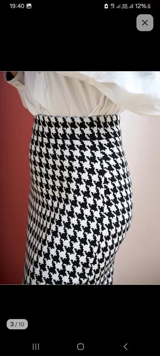 Юбка теплая миди