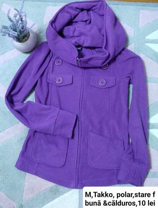 Geacă femei,S-M, fleece, CALITATE SUPERIOARĂ,10 lei