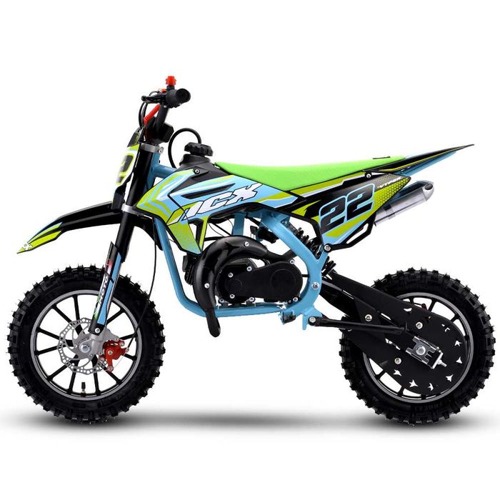 Motocicleta cross copii NCX Vyper Evo Race Pro 10/10 verde/albastru