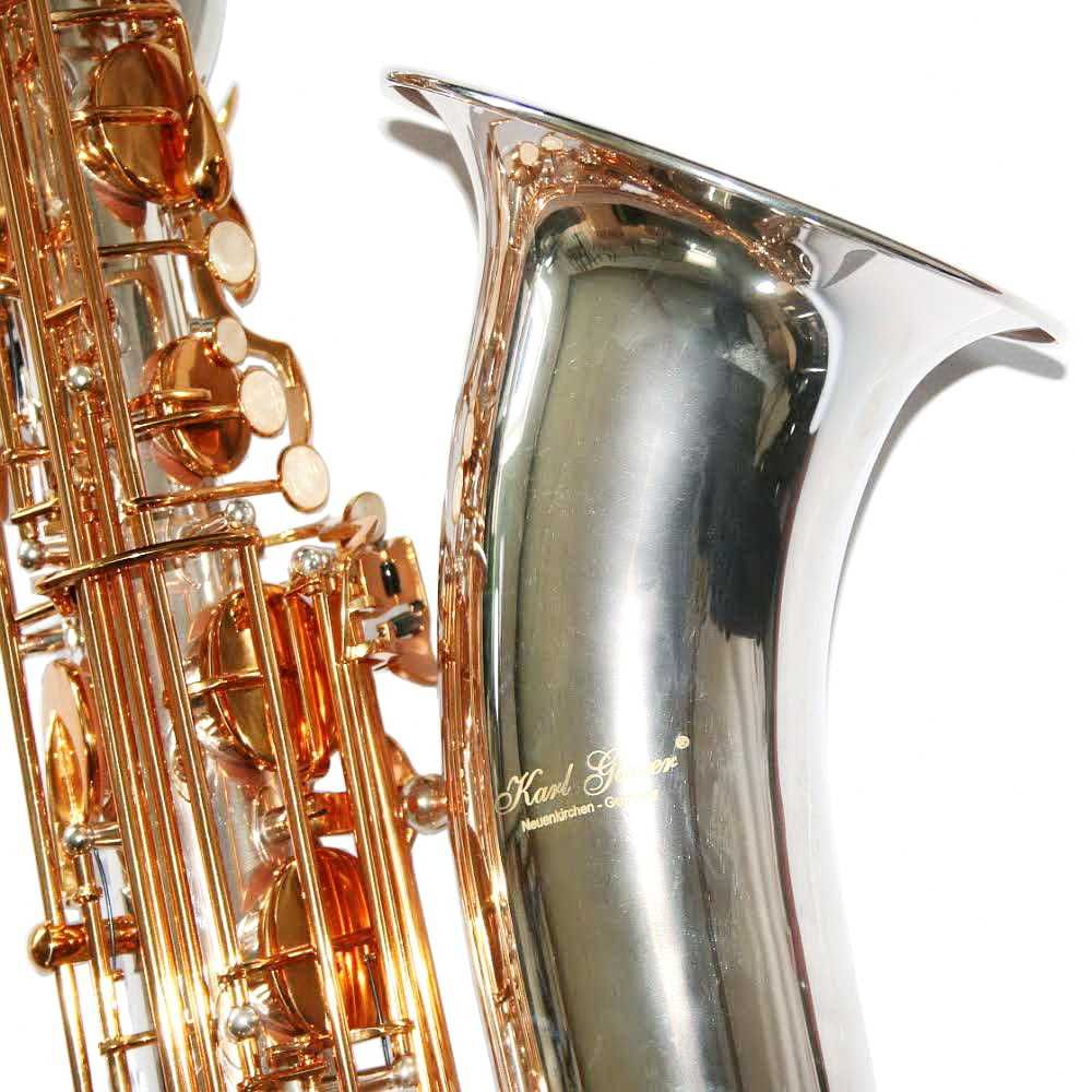Saxofon Bariton Karl Glaser Eb Silver&Gold