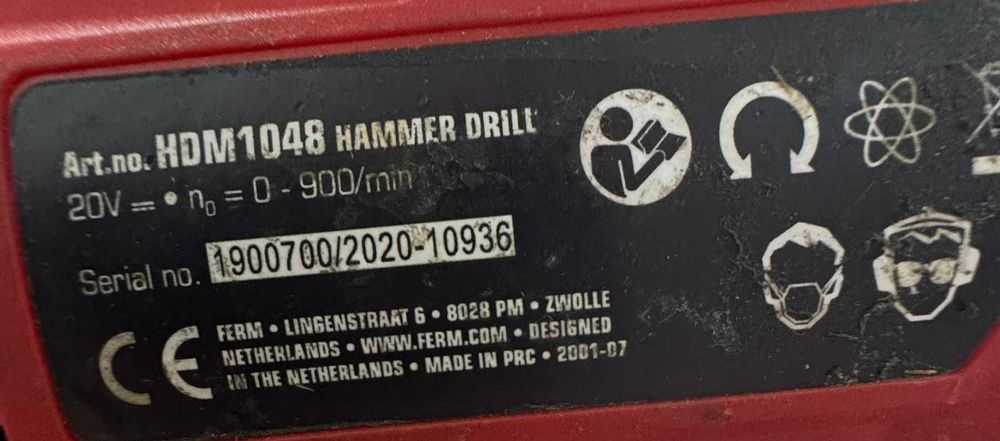 Ударна Бормашина Ferm HDM1048