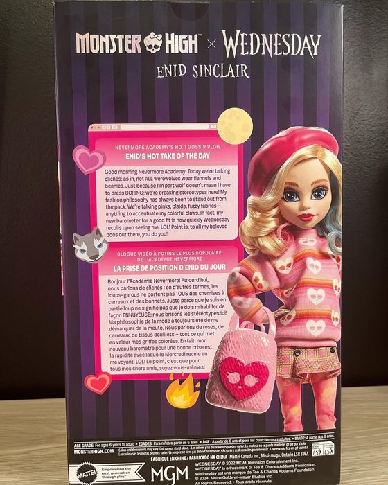 Кукла Энид Monster High Wednesday Enid