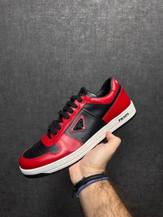 Prada Downtown Lace-Up Sneakers