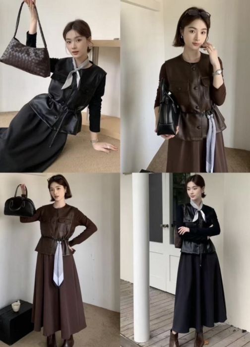 Двойка жилет с платьем