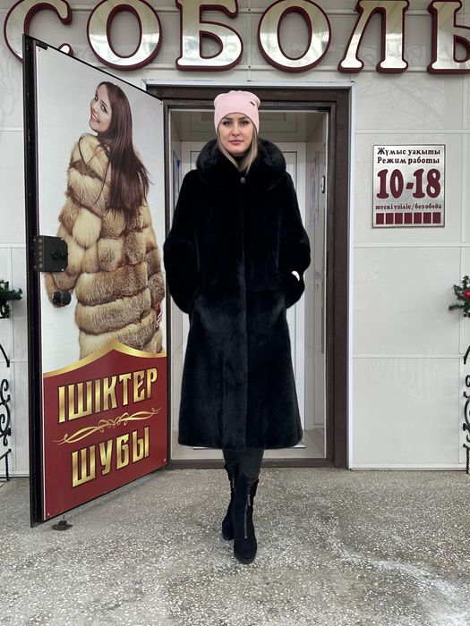 шуба из норки цельная