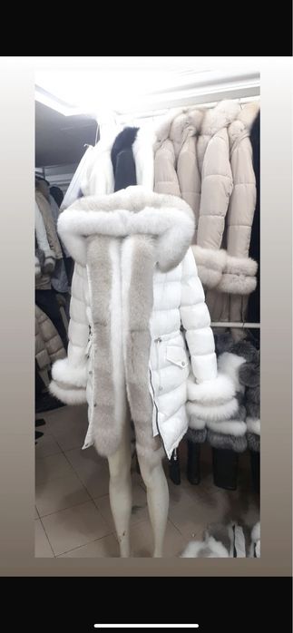 Geaca parka cu blana naturala