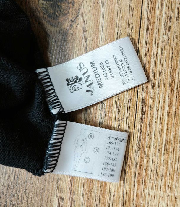 JANUS Pro Мерино вълна мъжки термо  клин размер М