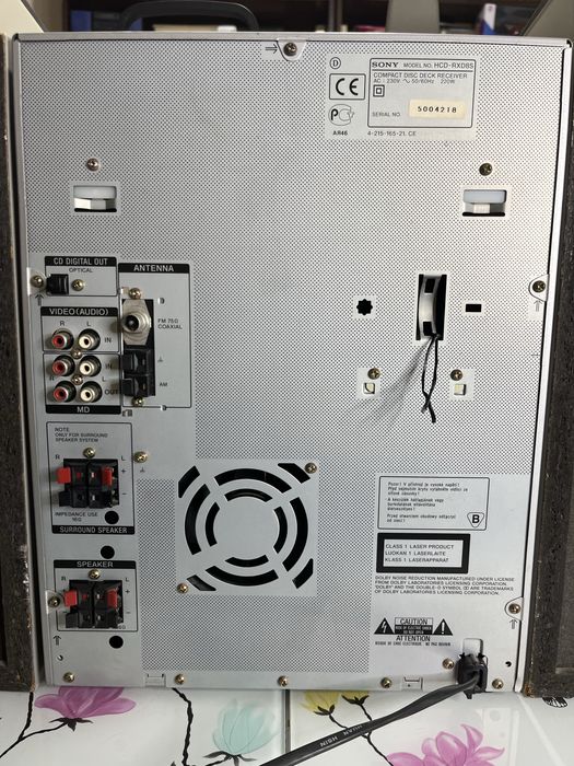 Sony Rxd8S аудио уредба