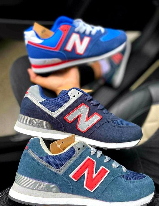Adidasi New Balance 574 Bluemarin Gri