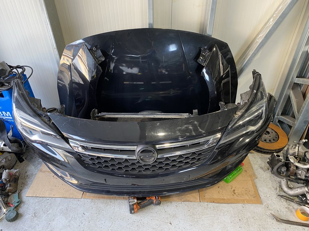 Fata completa Opel Astra K 2016 capota bara far led aripa radiator
