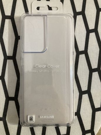 Vand husa spate originala Clear Cover Samsung Galaxy S21 Ultra nou