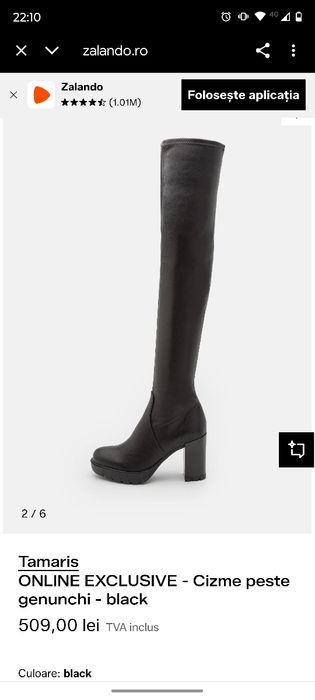 Cizme peste genunchi Nr 36