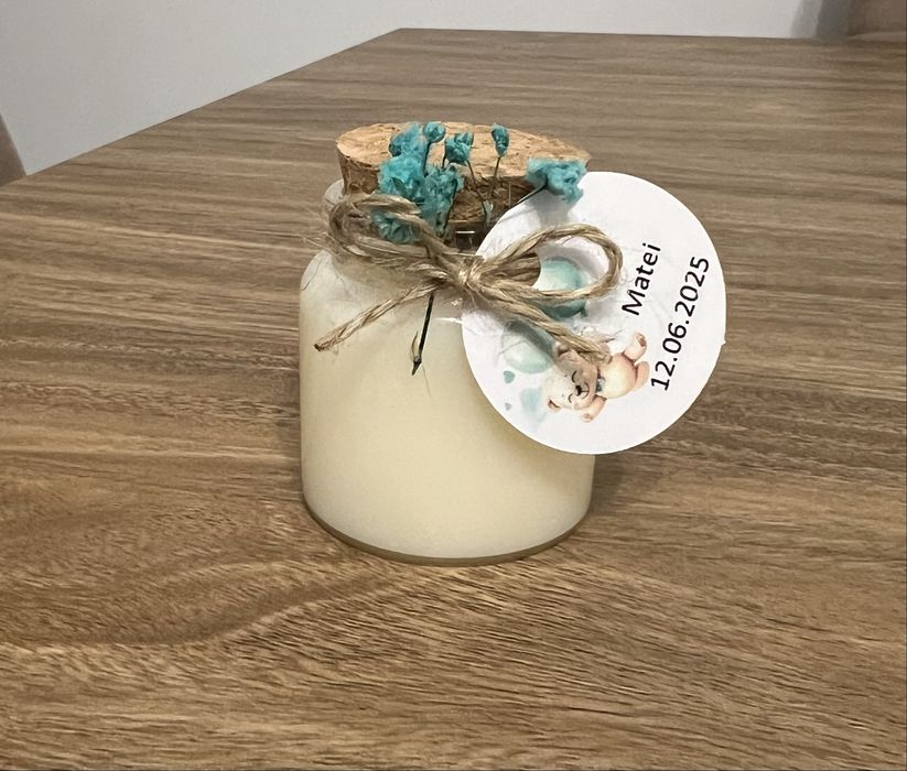 Marturii nunta/botez din ceara de soia, parfumate