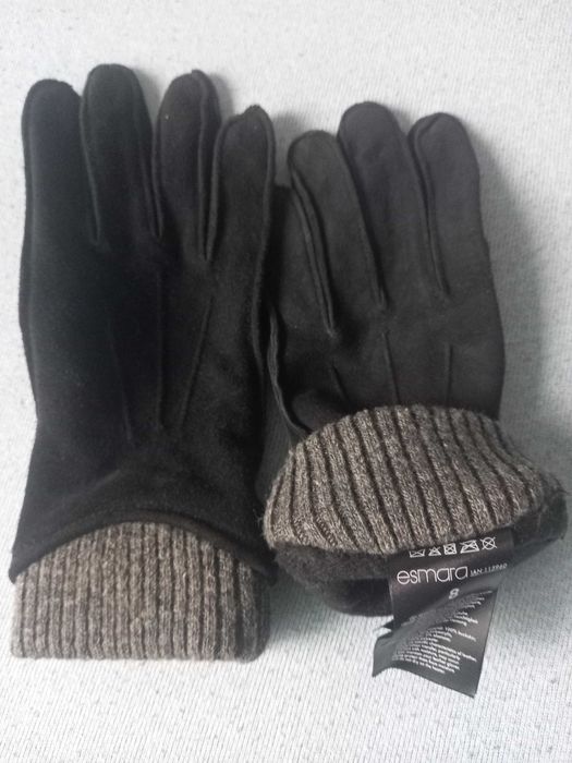 mănuși dama de piele intoarsă esmara