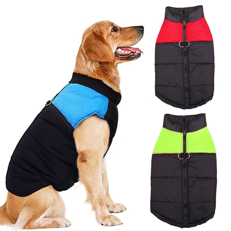 Кучешки дрехи яке за куче ватирано с цип кучешки елек