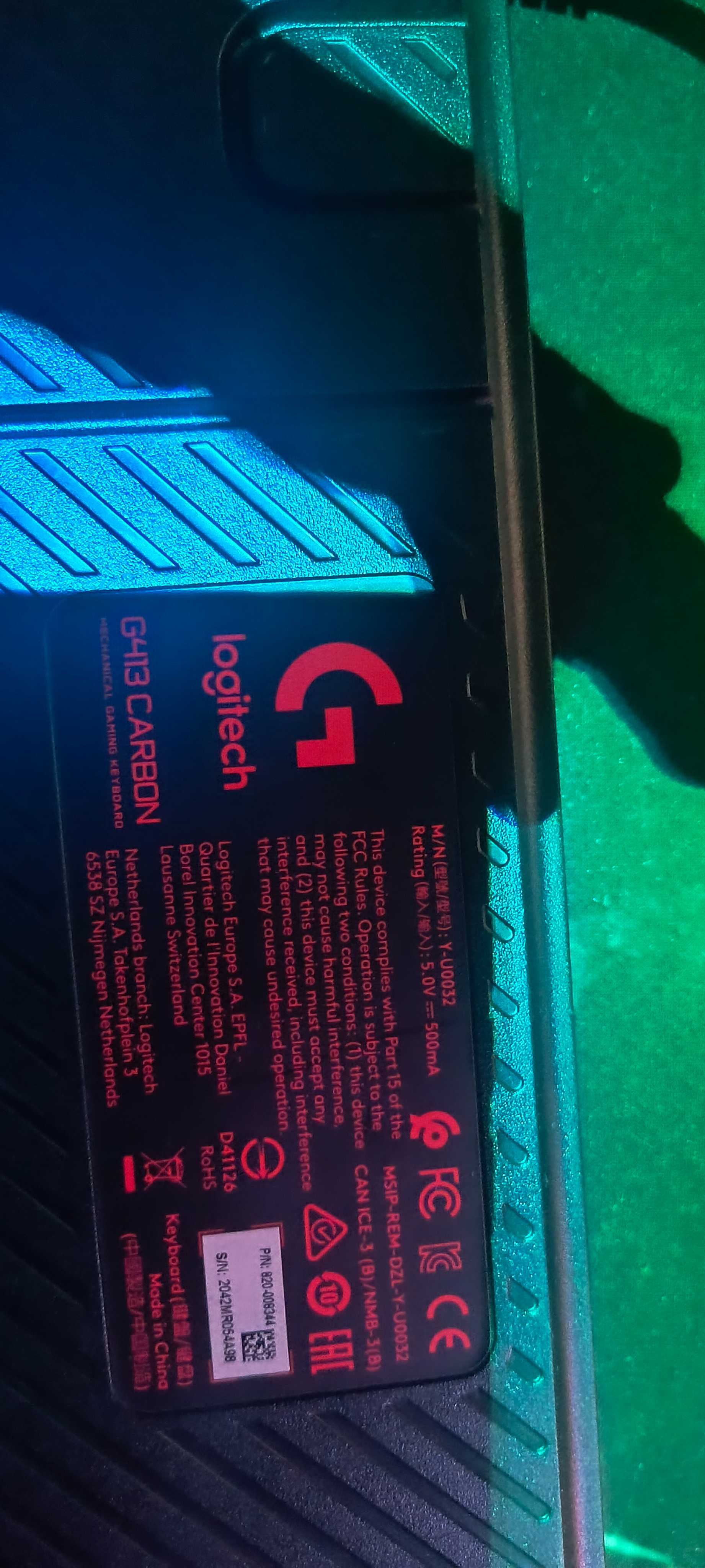 Logitech g413  клавиатура