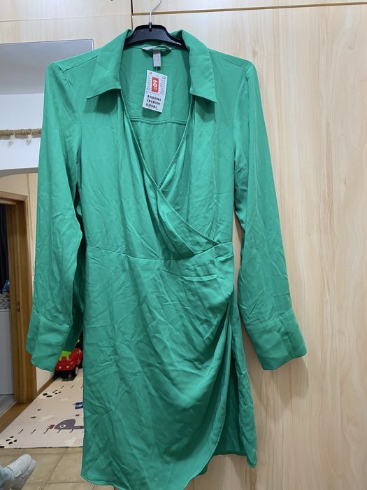 Rochie verde H&M marime S